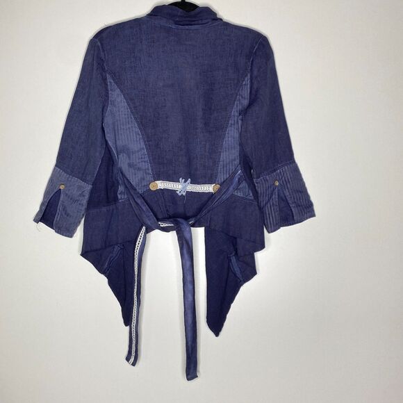 New Angels Never Die Lagenlook Grunge Button Detail Cardigan Women's Size Small - Picture 5 of 6